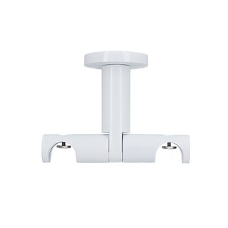 Sento 19/19mm Metall Gardinenstange mit Innenlauf Deckenmontage Wei� Glanz