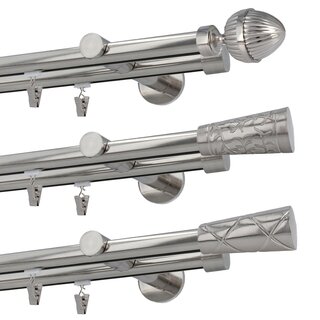 Sento 19/19mm Metall Gardinenstange mit Innenlauf...