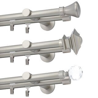 Sento 19/19mm Metall Gardinenstange mit Innenlauf...