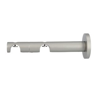 Gardinenstange Innenlauf 19/19mm 2-lufig Wandmontage Satin Matt Ariel 420 cm