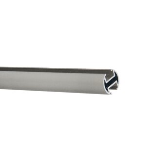 Gardinenstange Innenlauf 19mm 1-lufig Wandmontage Satin Matt 120 cm Zoya