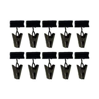 Gardinenstange Innenlauf 19/19mm 2-lufig Wandmontage Schwarz Glanz Vesta 480 cm
