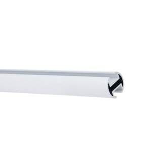 Gardinenstange Innenlauf 19/19mm 2-lufig Wandmontage Wei Glanz Corso 200 cm