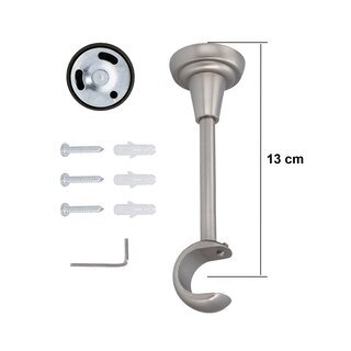 Sento 25mm Gardinenstange Vorhangstange Metall Deckenmontage Satin Matt