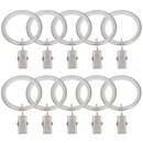 Sento 25mm Gardinenringe mit Clips Gleiteinlage Metall...