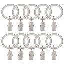 Sento 19mm Gardinenringe mit Clips Gleiteinlage Metall...